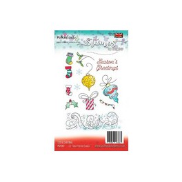 Polkadoodles Little Monsters Clear Stamp Pip Onesie