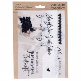 Vaessen Creative • Embossing folder von Herzen mit Herzen