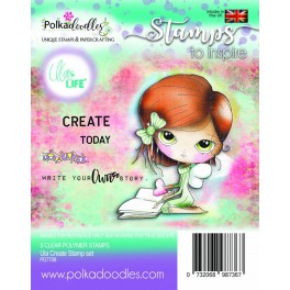 Polkadoodles Little Monsters Clear Stamp Pip Onesie