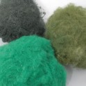 Wolle zum Filzen grün Mix