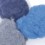Wolle zum Filzen blau Mix