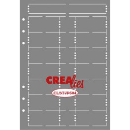 Crealies J&P Planner halbtransparent mit Frontpocket