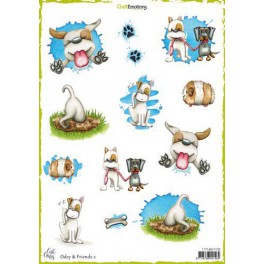 CraftEmotions Decoupage Bogen Odey & Friends 1