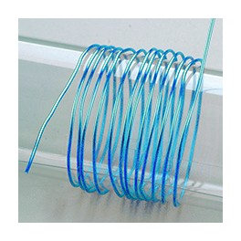 Aludraht 1mm blau