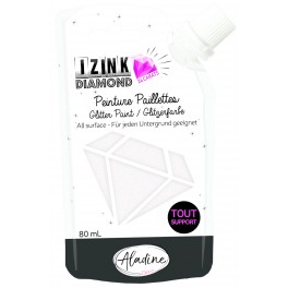 Izink Diamond Glitter Paint ROT