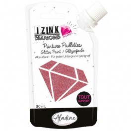 Izink Diamond Glitter Paint ROT