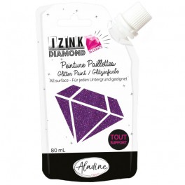 Izink Diamond Glitter Paint ROT