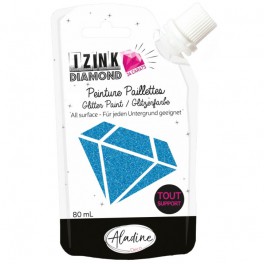 Izink Diamond Glitter Paint ROT