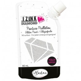 Izink Diamond Glitter Paint ROT
