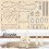 CraftEmotions MDF 3D Schreibtisch Organisator