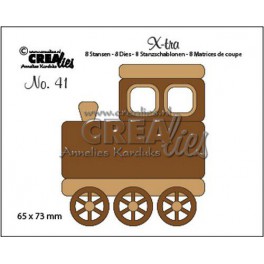 Crealies J&P Planner halbtransparent mit Frontpocket