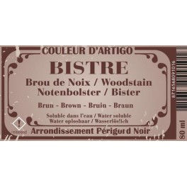 Bistre Pigmentfarbe