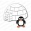 Schneideschablone "Penguin & Igloo"