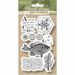 Stamperia Natural Rubber Stamp Country Crackle