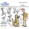 Motivstempel Crazy Cats - Grumpy Guss 
