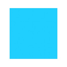 Color-Dekor 180° hellblau
