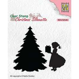 Motivstempel "Weihnachten Uhr"