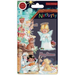 Craft Consortium Clear Stamps An Apple A Day - Girl