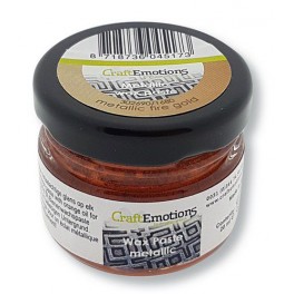 CraftEmotions Wax Paste metallic- Schildkrötengrün 