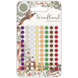 Craft Consortium Little Fawn & Friends Adhesive Enamel Dots 
