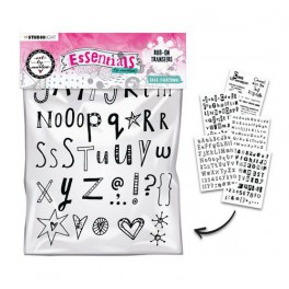 Rub-on-Sticker Buchstaben & Zahlen