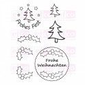 Stempelset mit Acrylblocks Geburt
