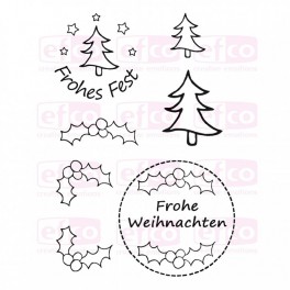 Stempelset mit Acrylblocks Geburt