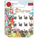Metal charms set Around the World 1