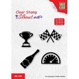 Motivstempel "Weihnachten Uhr"