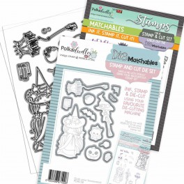 Polkadoodles Little Monsters Clear Stamp Pip Onesie