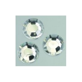 Schmucksteine Acryl facettiert 4 mm kristall klar