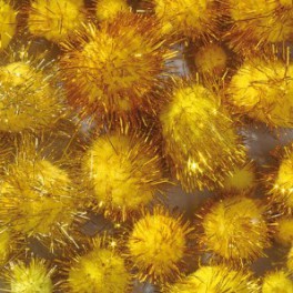 Pompoms bunt sortiert