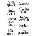 Stempelset mit Acrylblocks Geburt