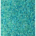 Rocailles 3,5mm mit Silbereinzug azurblau