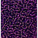 Rocailles 3,5mm mit Silbereinzug lila