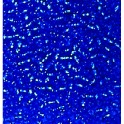 Rocailles 3,5mm mit Silbereinzug blau