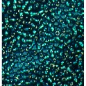 Rocailles 3,5mm mit Silbereinzug smaragd