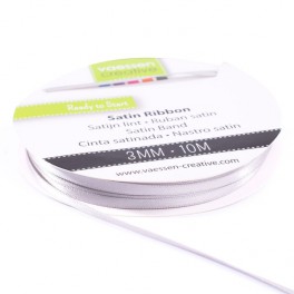 Vaessen Creative • Satinband 3mm Weiß