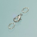 Magnetschließen Zylinder, echt versilbert