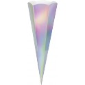 Schultütenrohling 3D Welle rosa 
