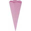 Schultütenrohling 3D Welle rosa 
