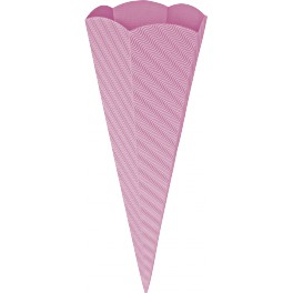Schultütenrohling 3D Welle rosa 