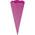 Schultütenrohling 3D Welle rosa 