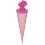 Schultütenrohling 3D Welle rosa 