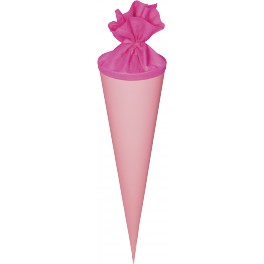 Schultütenrohling 3D Welle rosa 