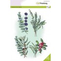 Motivstempelset "Mohnblumen, Schmetterlinge"