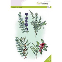 Motivstempelset "Mohnblumen, Schmetterlinge"