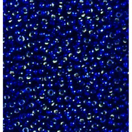 Rocailles 2,6mm mit Silbereinzug marine