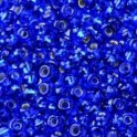 Rocailles 2,6mm mit Silbereinzug dunkelblau