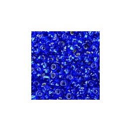 Rocailles 2,6mm mit Silbereinzug dunkelblau